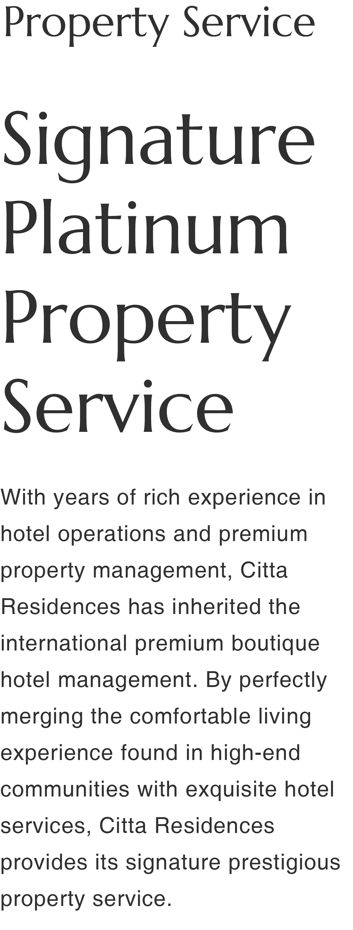 Property Service Signature Platinum Property Service